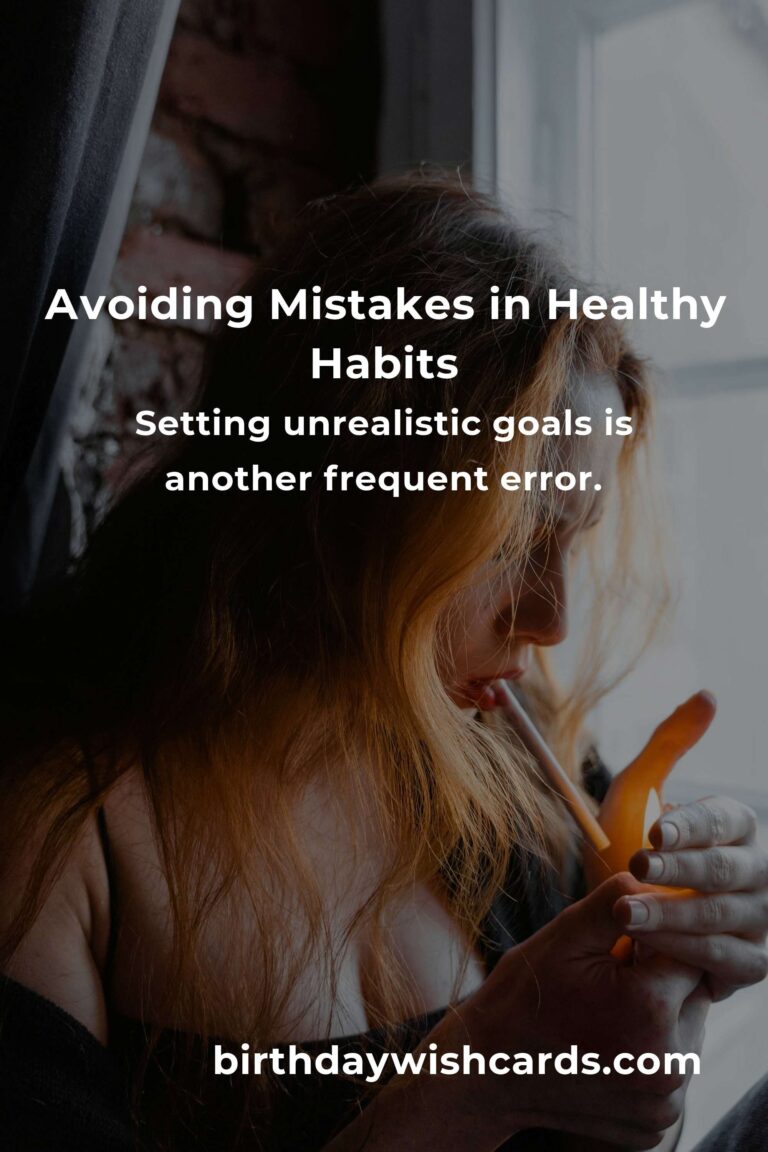Avoiding Common Mistakes in Creative Healthy Habits