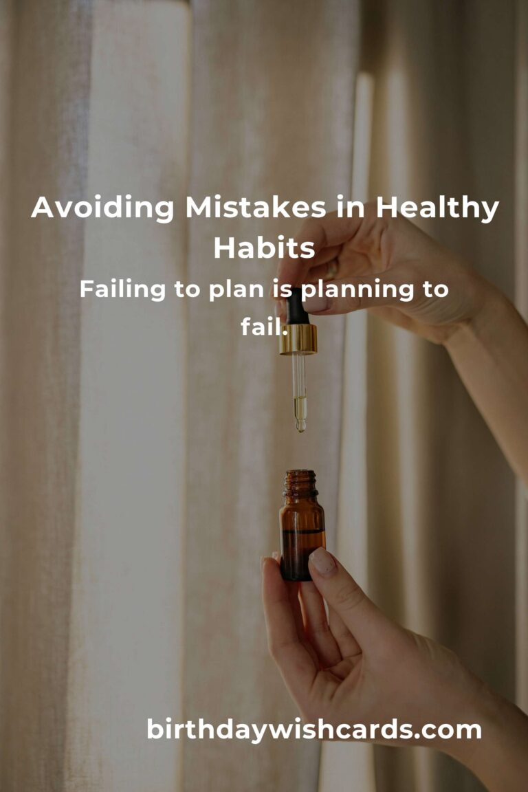 Avoiding Common Mistakes in Creative Healthy Habits