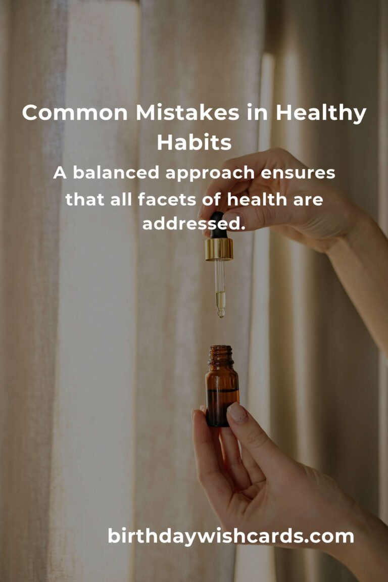 Avoiding Common Mistakes in Effortless Healthy Habits