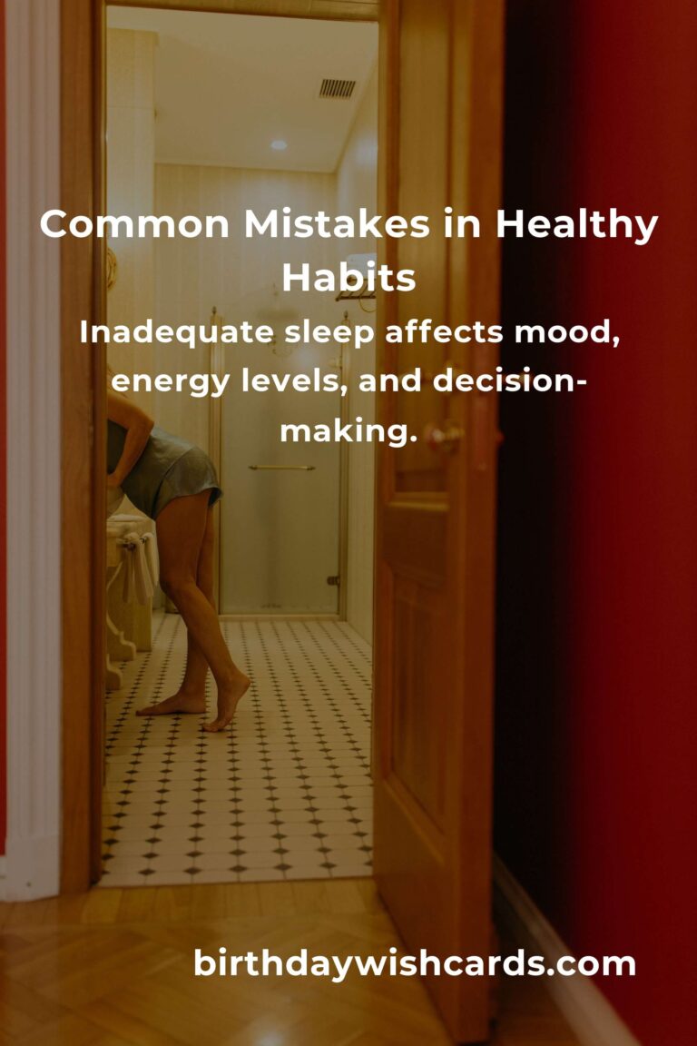 Avoiding Common Mistakes in Proven Healthy Habits