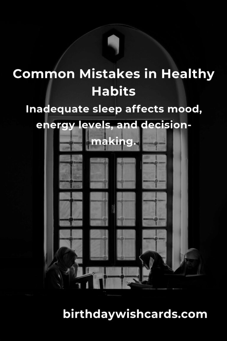 Avoiding Common Mistakes in Proven Healthy Habits