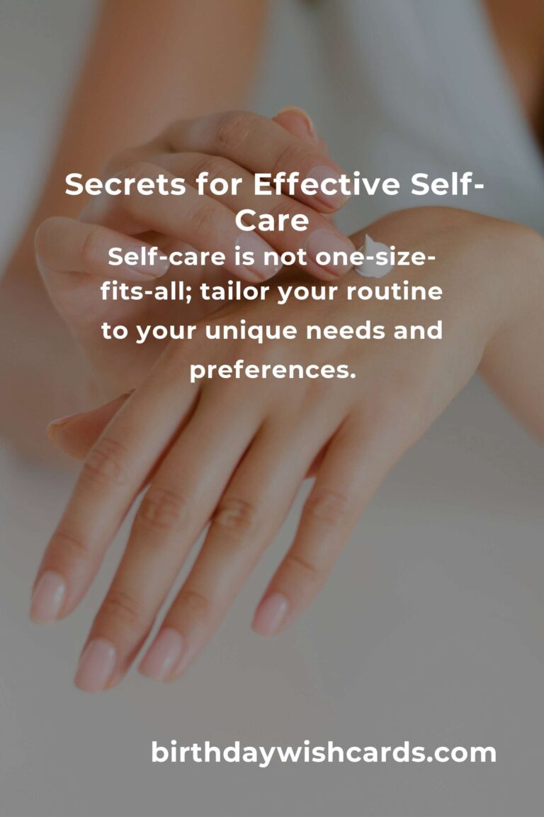 Avoiding Common Mistakes in Self-Care Routines: Secrets for Success