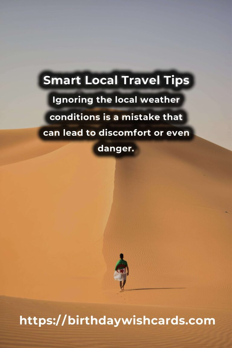 Avoiding Common Mistakes in Smart Local Travel
