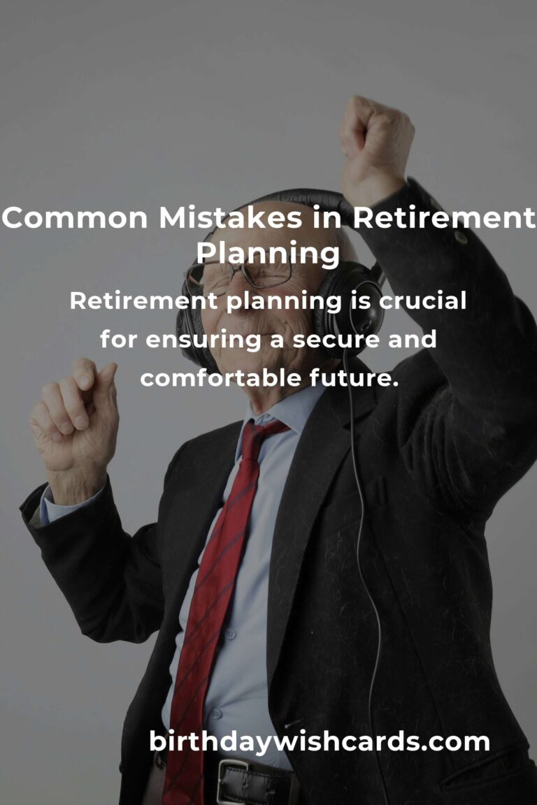 Avoiding Common Mistakes in Smart Retirement Planning