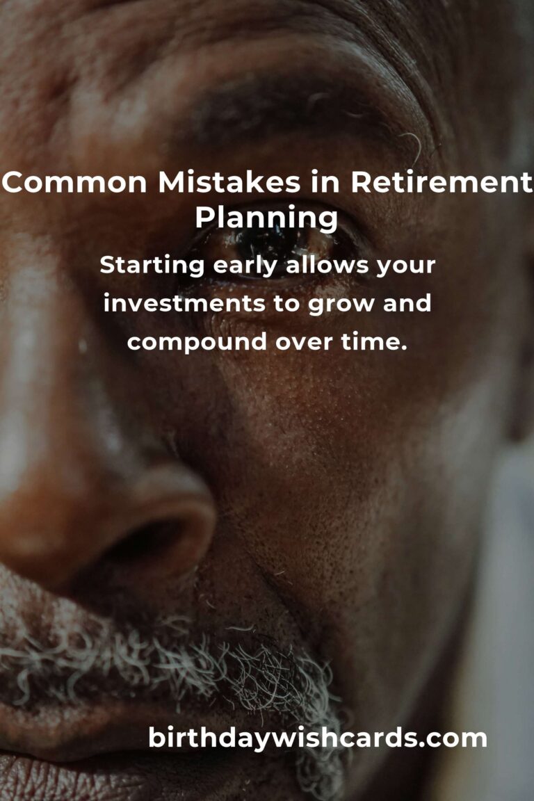 Avoiding Common Mistakes in Smart Retirement Planning