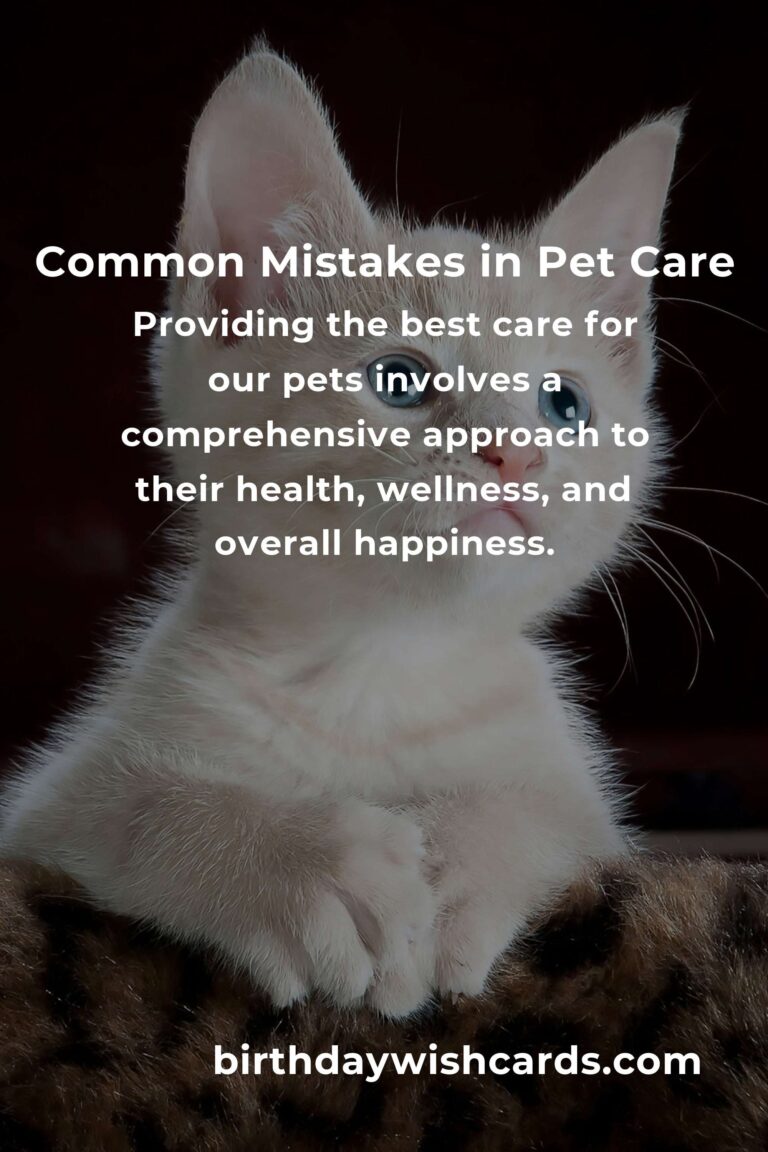 Avoiding Common Mistakes in Strategic Pet Care: A Comprehensive Guide