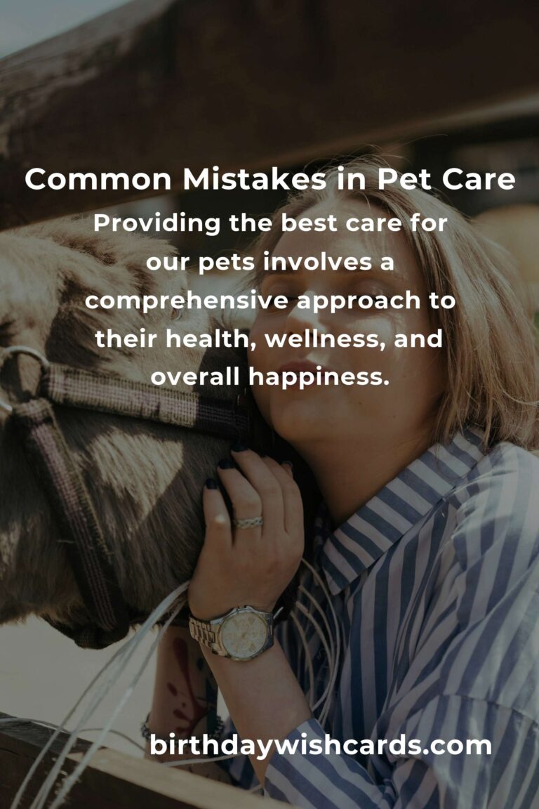 Avoiding Common Mistakes in Strategic Pet Care: A Comprehensive Guide