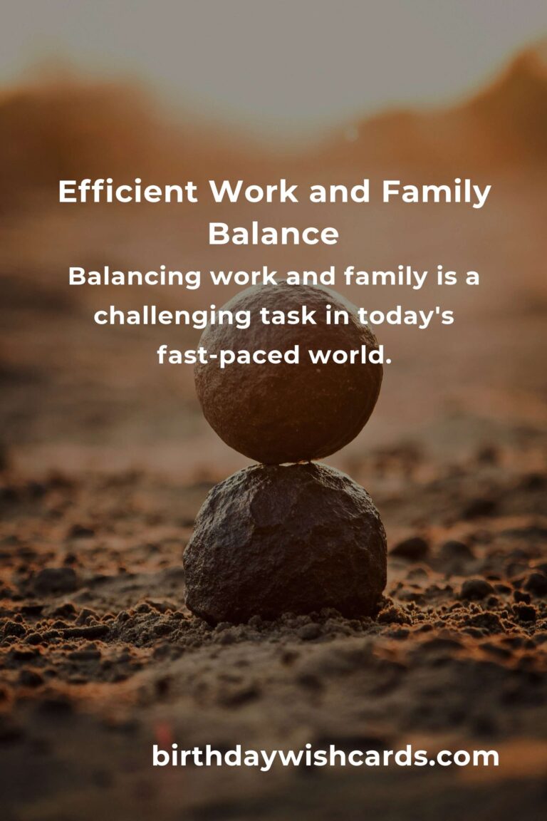 Balance Work and Family with These Time-Saving Tips