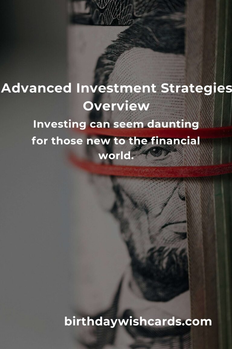 Beginner's Guide to Advanced Investment Strategies