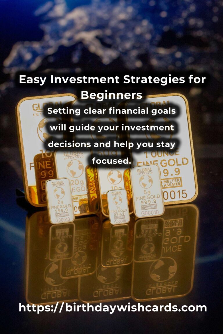 Beginner's Guide to Easy Investment Strategies: Building a Solid Financial Future