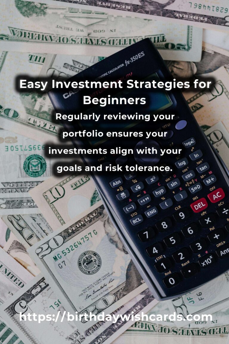 Beginner's Guide to Easy Investment Strategies: Building a Solid Financial Future