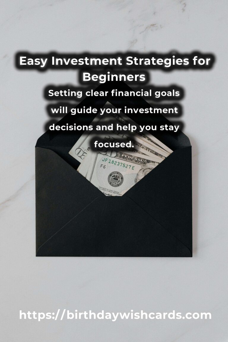 Beginner's Guide to Easy Investment Strategies: Building a Solid Financial Future