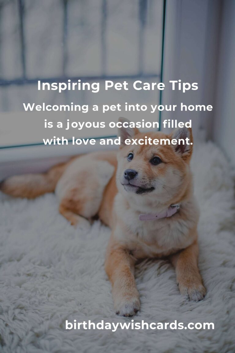 Beginner's Guide to Inspiring Pet Care: Tips for New Pet Owners