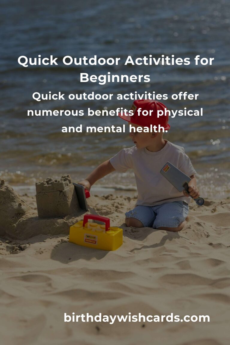 Beginner's Guide to Quick Outdoor Activities: Embrace Nature Effortlessly