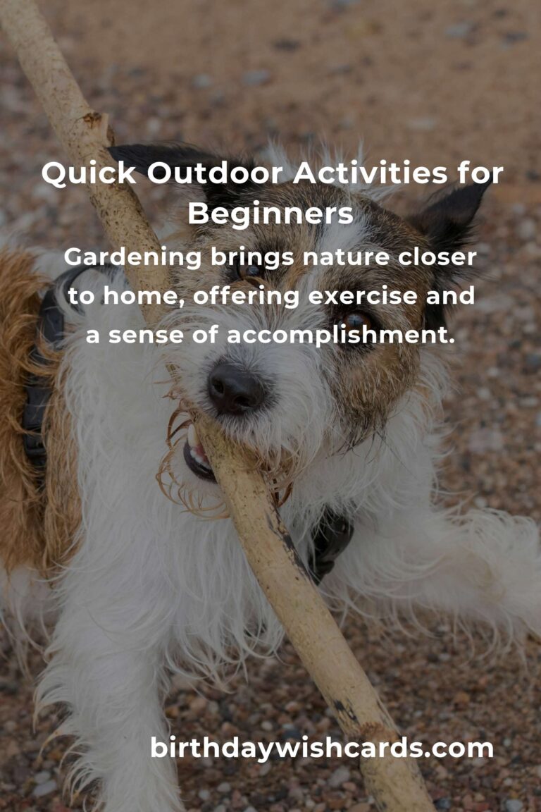 Beginner's Guide to Quick Outdoor Activities: Embrace Nature Effortlessly