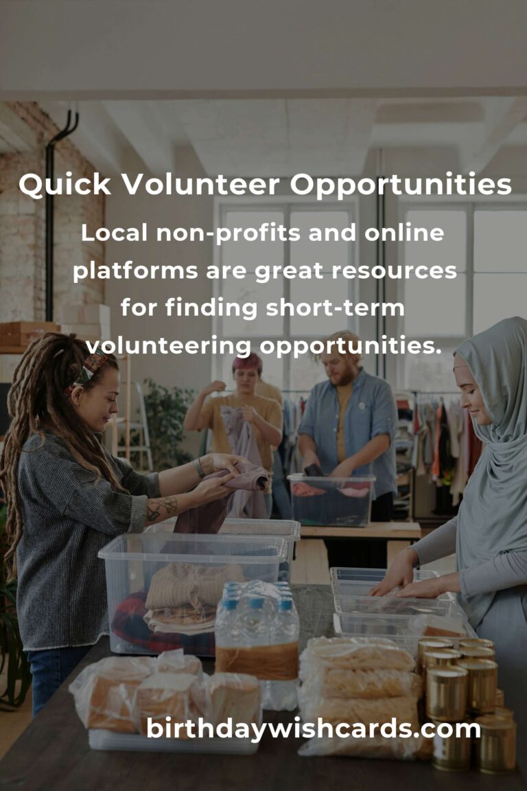 Beginner's Guide to Quick Volunteering: Make a Difference Fast