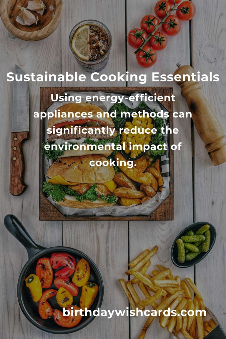 Beginner's Guide to Sustainable Cooking Basics