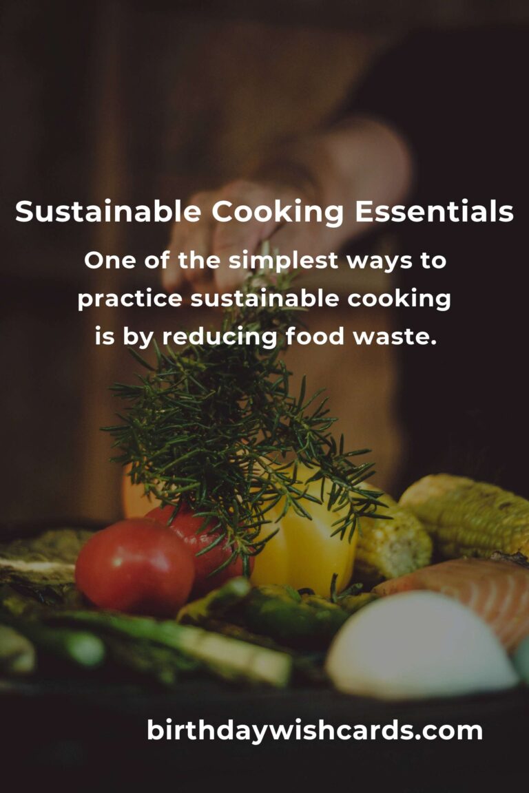 Beginner's Guide to Sustainable Cooking Basics