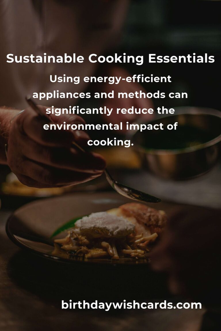 Beginner's Guide to Sustainable Cooking Basics