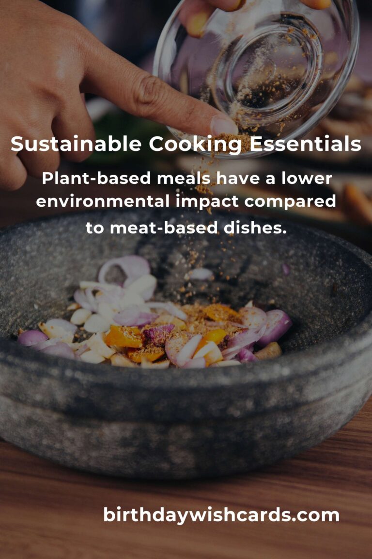 Beginner's Guide to Sustainable Cooking Basics