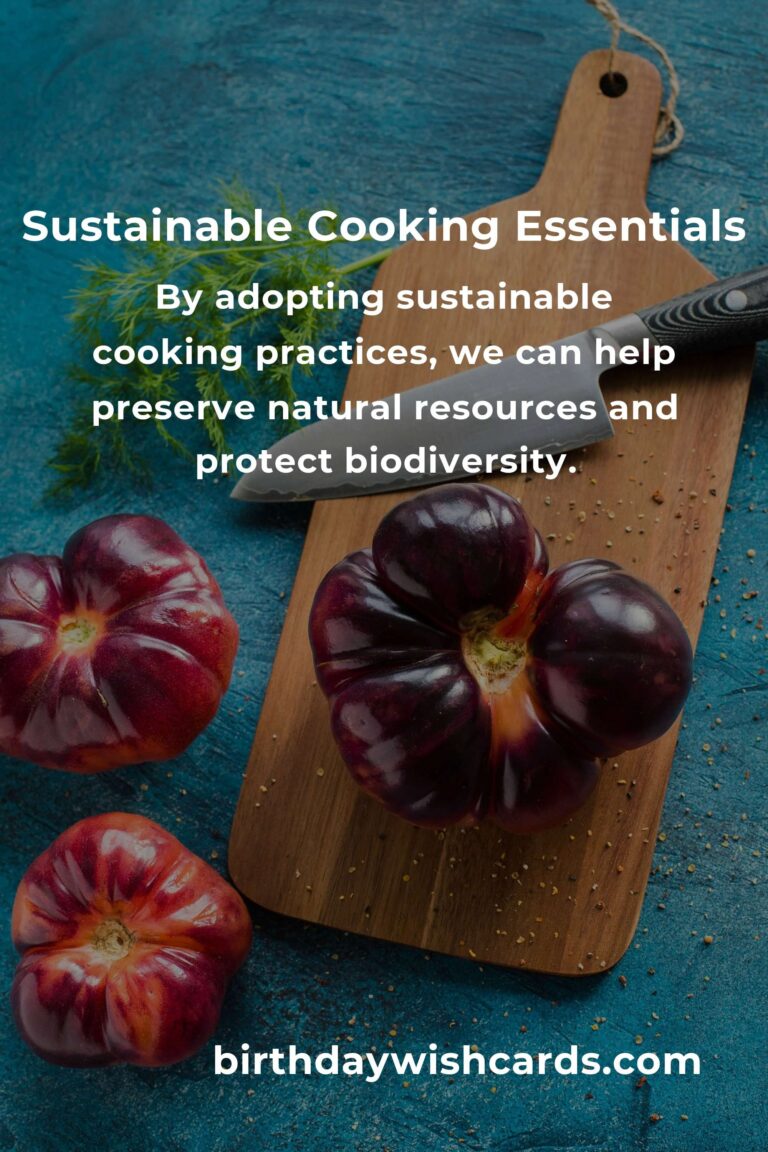 Beginner's Guide to Sustainable Cooking Basics