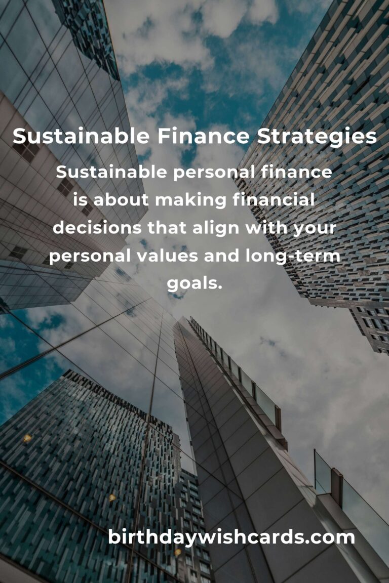 Beginner’s Guide to Sustainable Personal Finance