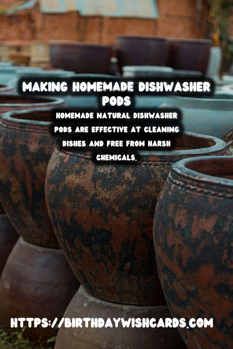 Benefits and Guide to Making Homemade Natural Dishwasher Pods