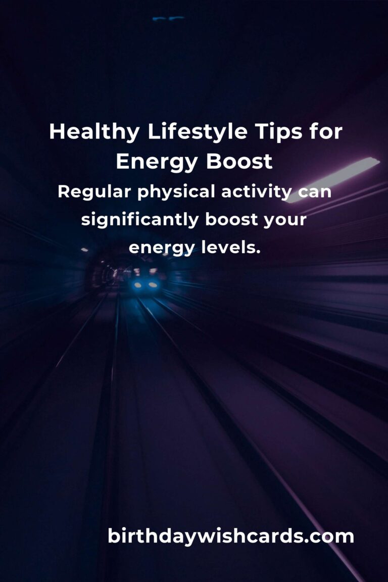 Boost Energy with These Healthy Lifestyle Tips