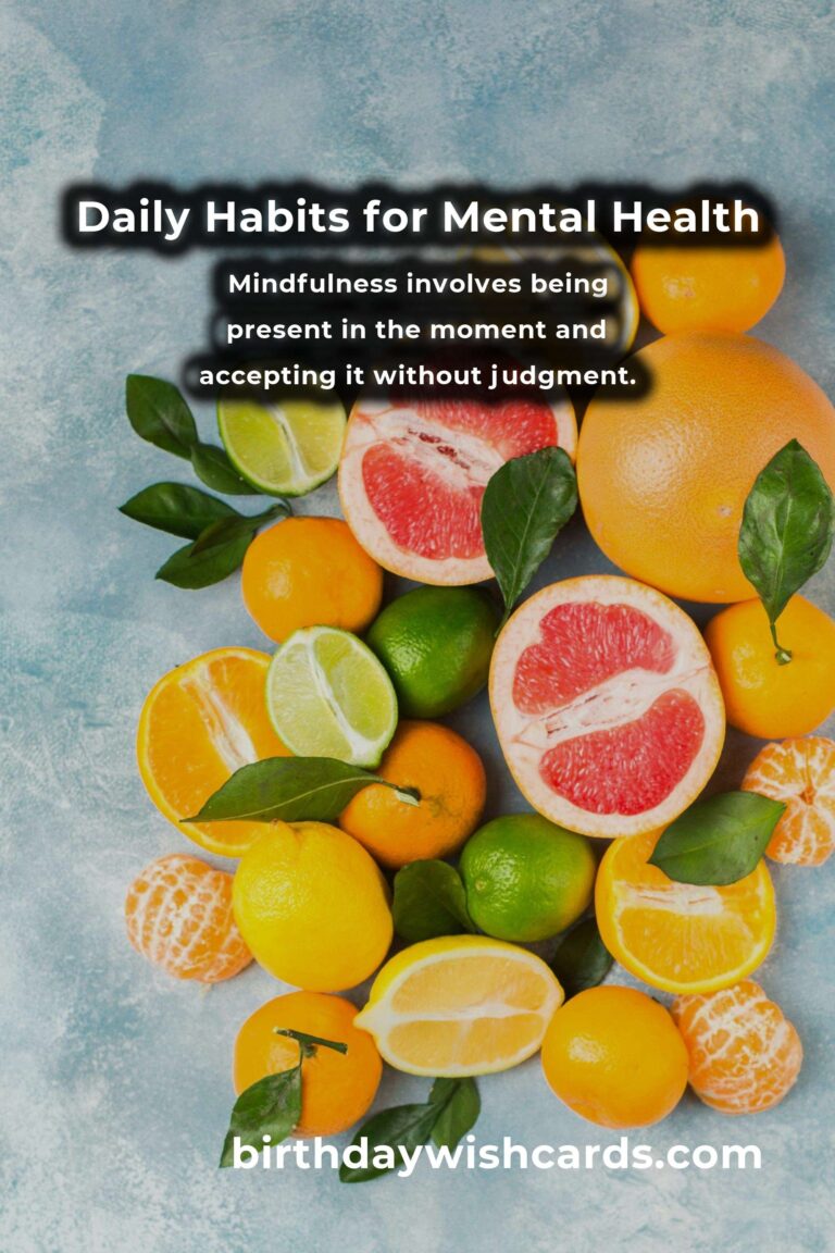 Boost Mental Health with These Daily Habits