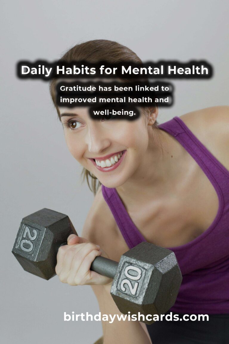 Boost Mental Health with These Daily Habits