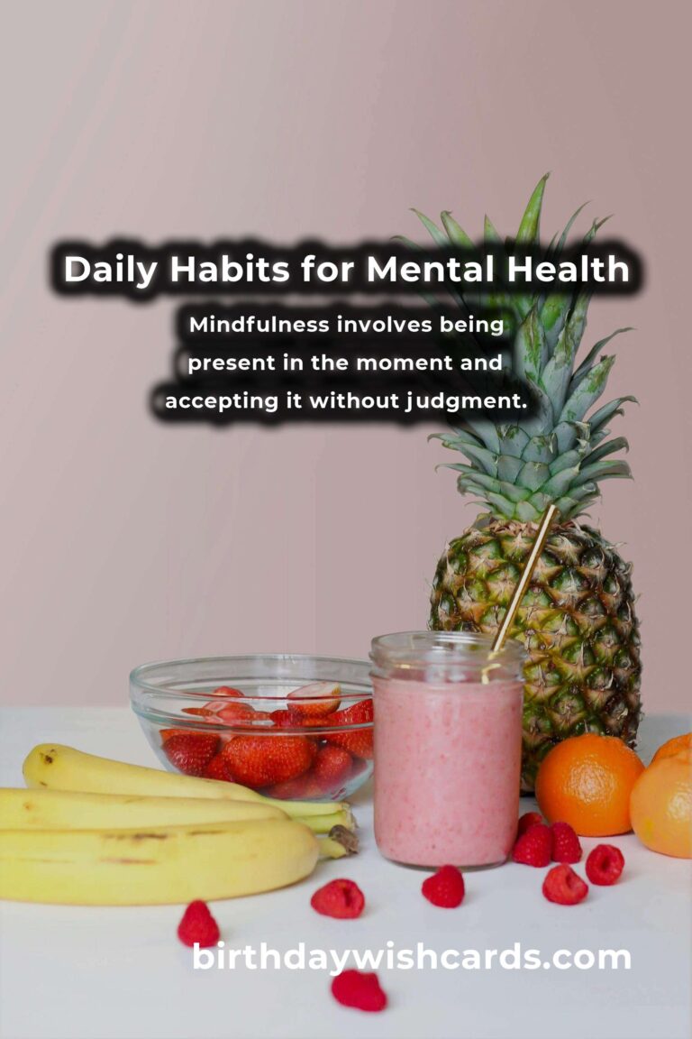 Boost Mental Health with These Daily Habits