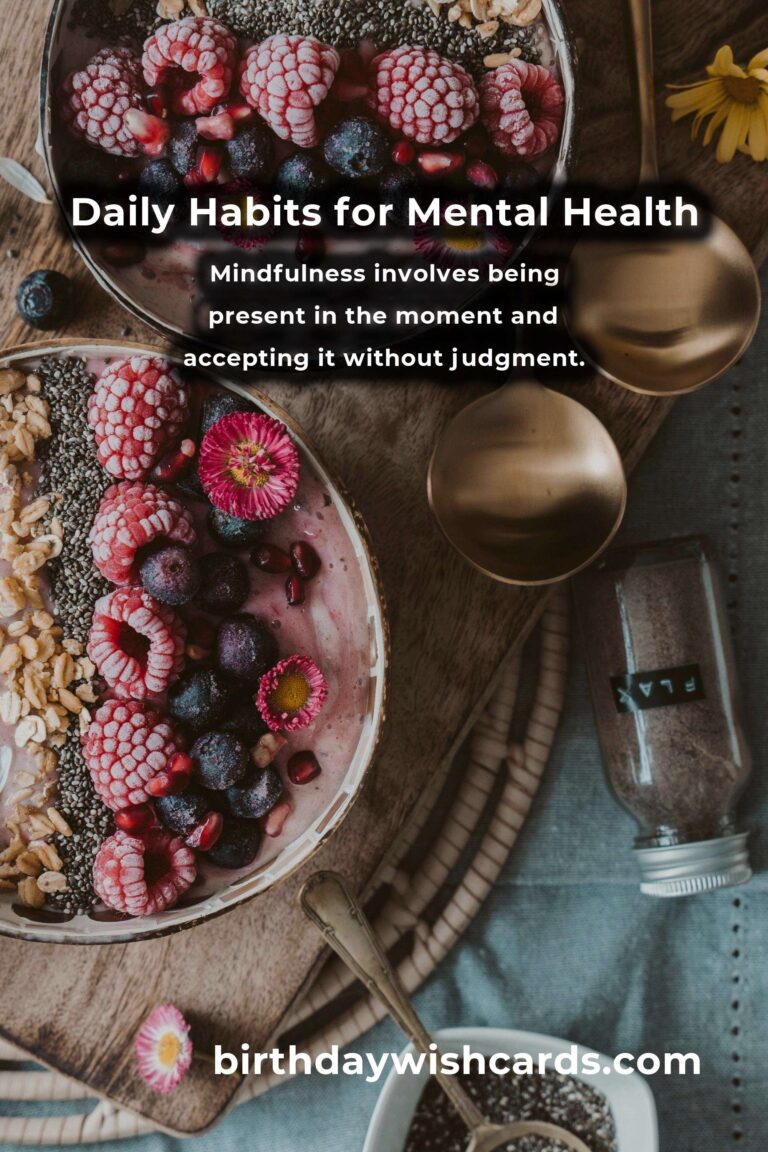 Boost Mental Health with These Daily Habits