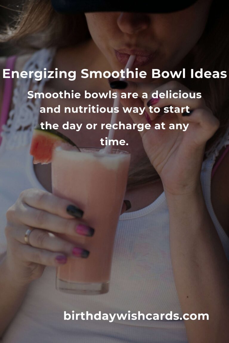 Boost Your Day with Healthy Smoothie Bowls for Daily Energy