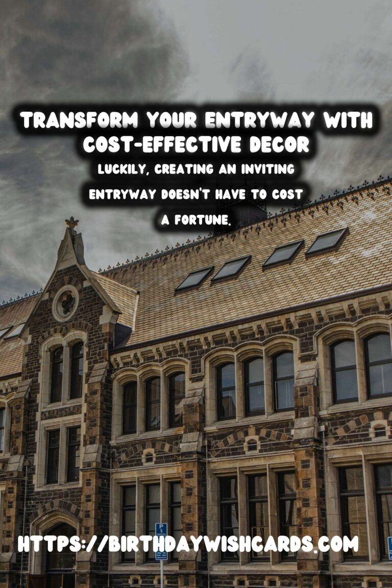 Budget-Friendly Entryway Decor Ideas: Transform Your Space Without Breaking the Bank