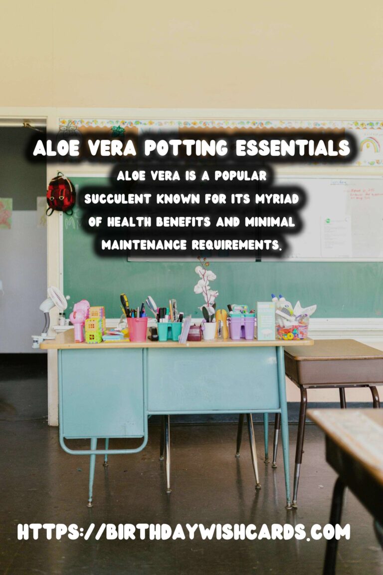 Caring for Aloe Vera: Understanding Potting Soil Needs
