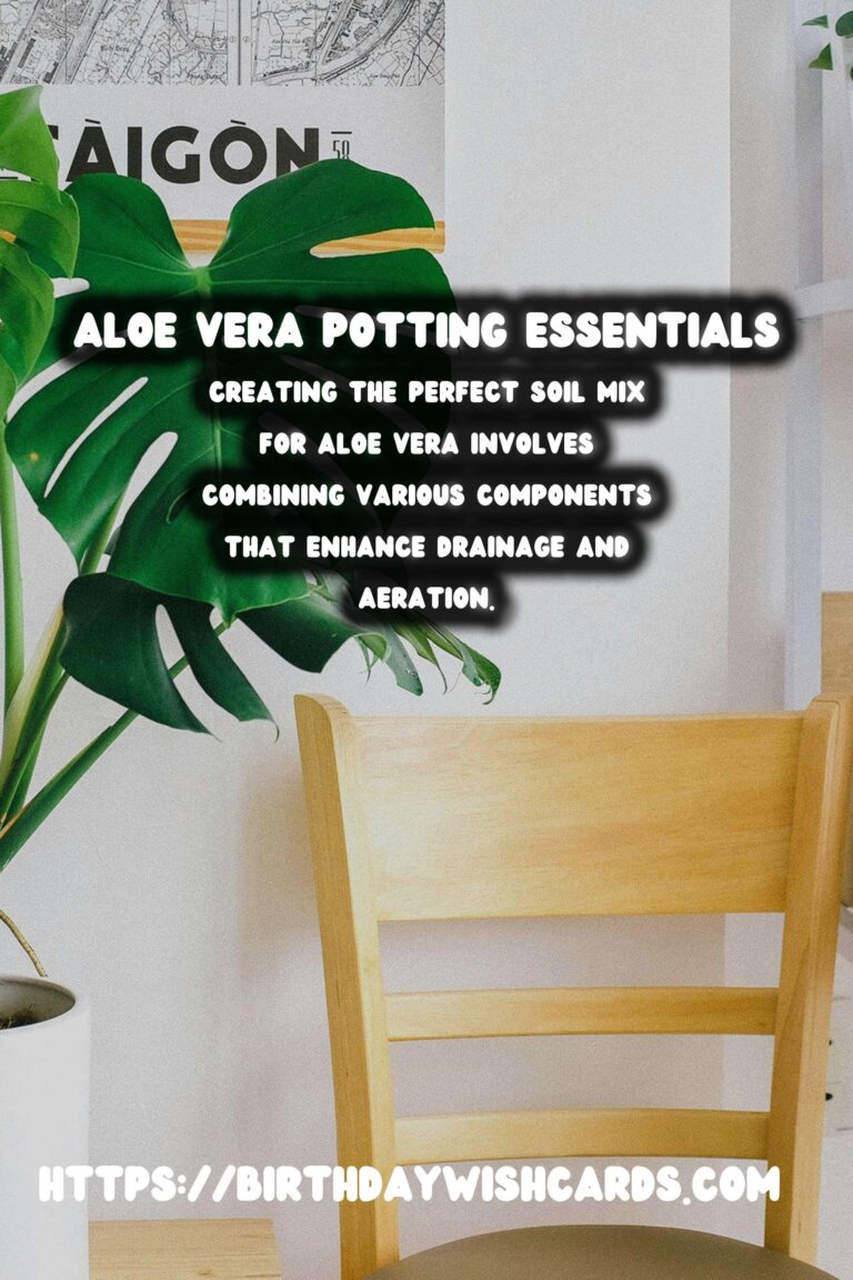 Caring for Aloe Vera: Understanding Potting Soil Needs