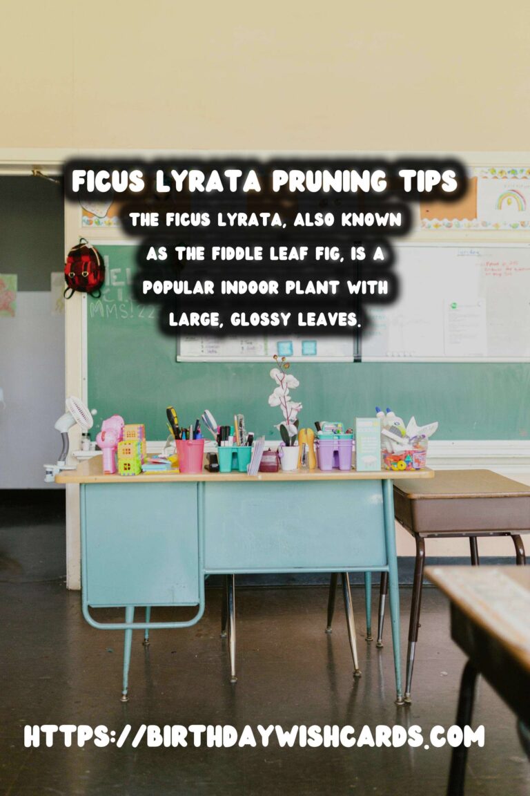 Caring for Ficus Lyrata: Pruning for Shape and Health