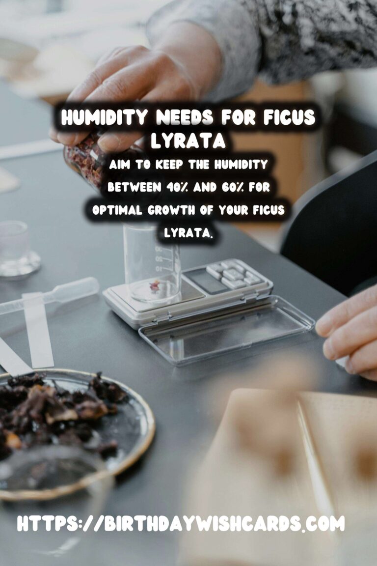 Caring for Ficus Lyrata: Understanding Humidity Needs for Optimal Growth
