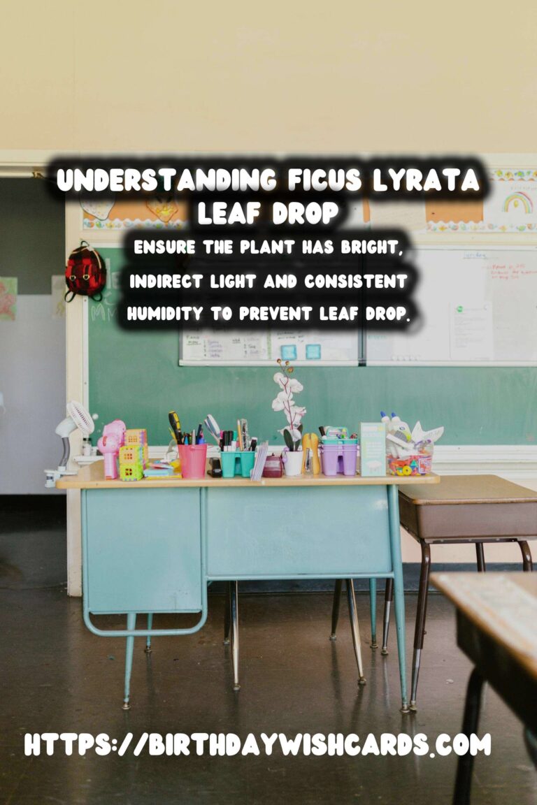Caring for Ficus Lyrata: Understanding and Preventing Leaf Dropping