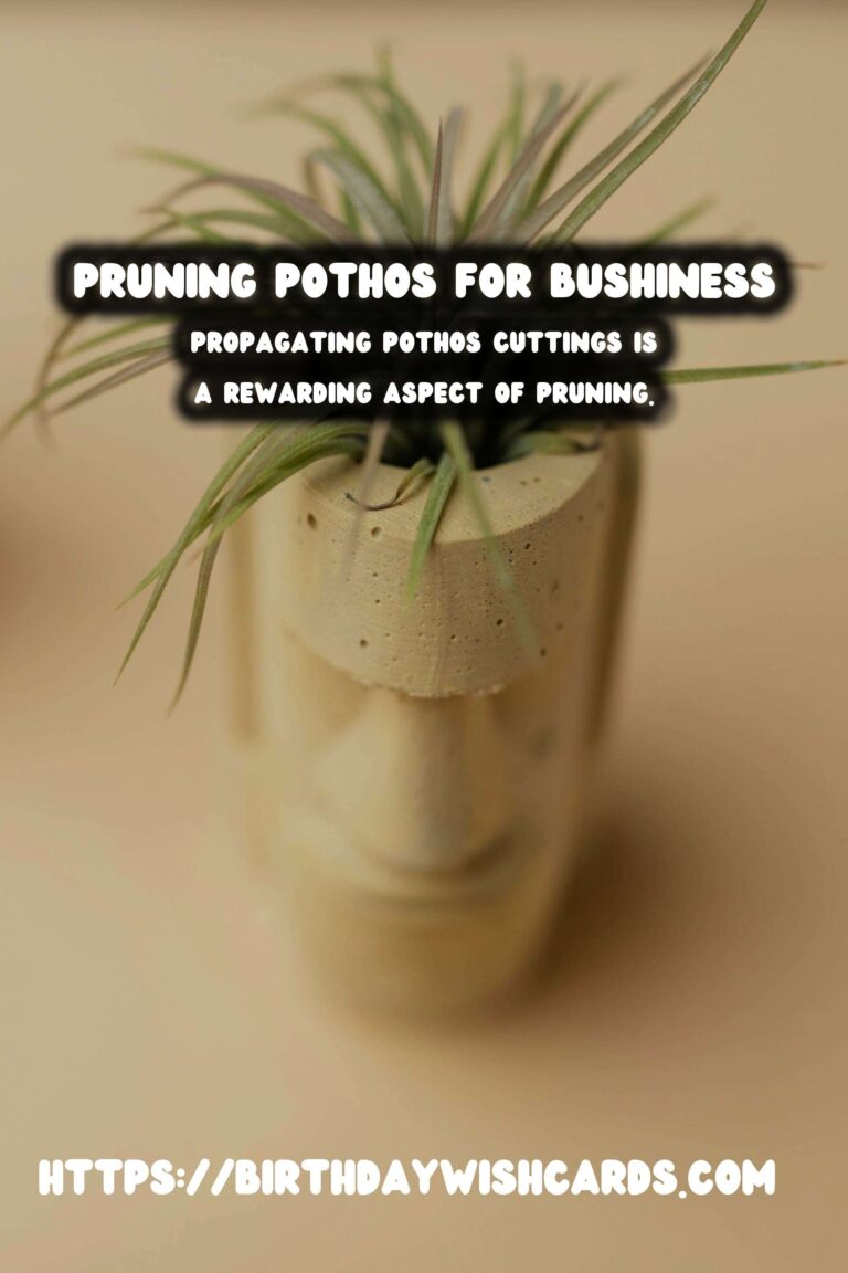 Caring for Pothos Plants: Pruning for Bushiness