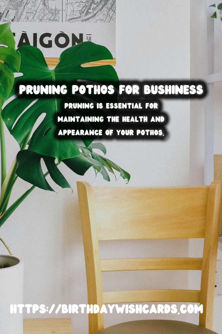 Caring for Pothos Plants: Pruning for Bushiness