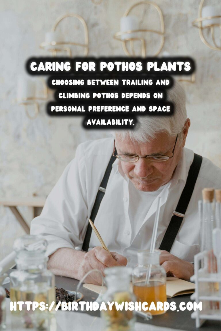 Caring for Pothos Plants: Trailing vs. Climbing