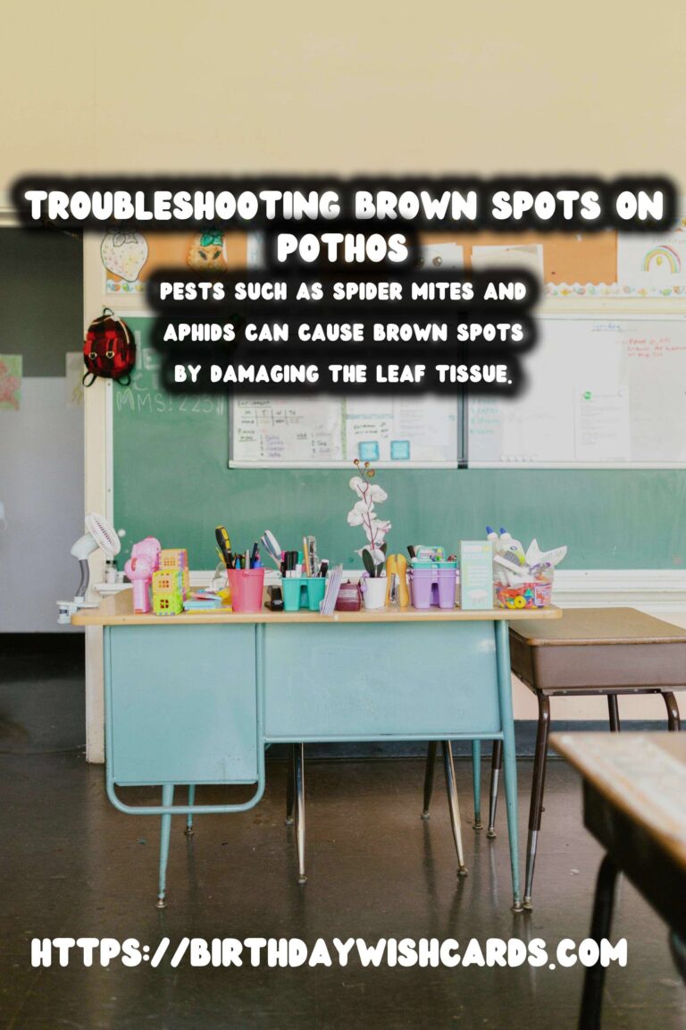 Caring for Pothos Plants: Troubleshooting Brown Spots