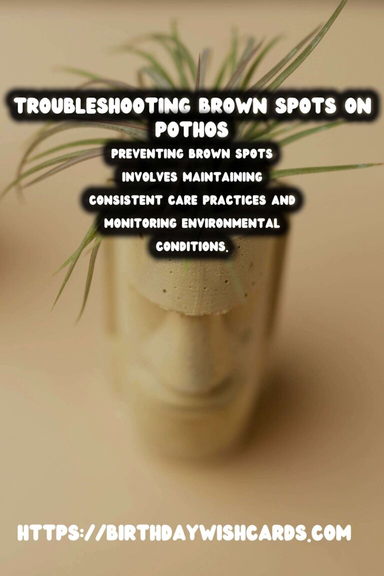 Caring for Pothos Plants: Troubleshooting Brown Spots