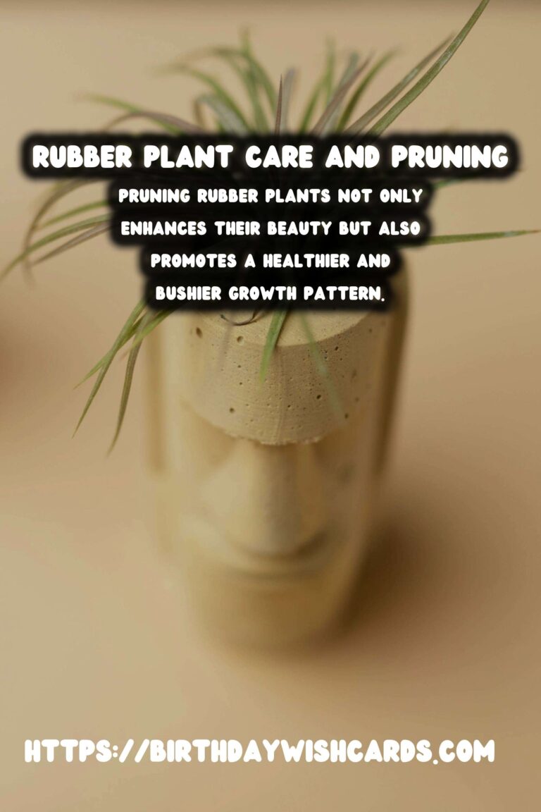Caring for Rubber Plants: Pruning for Bushiness