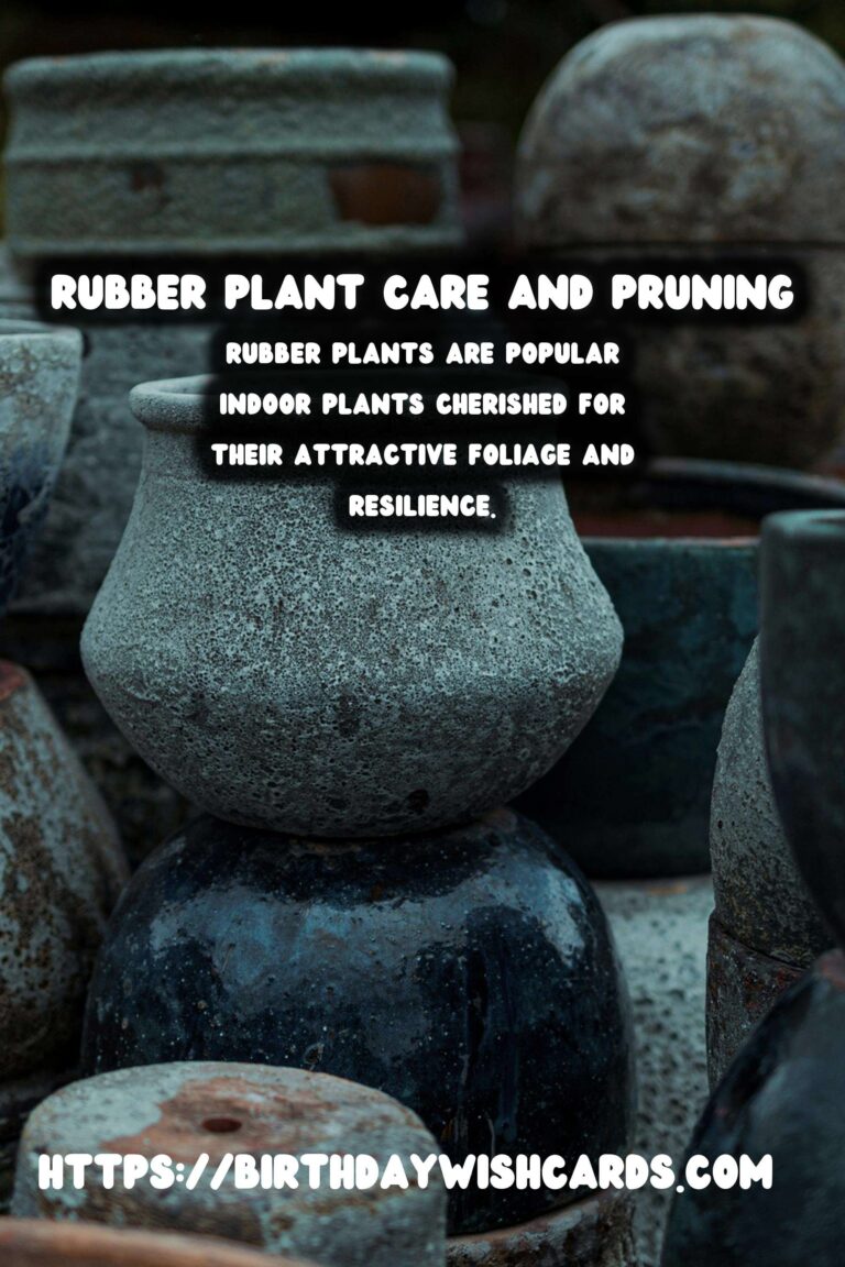 Caring for Rubber Plants: Pruning for Bushiness