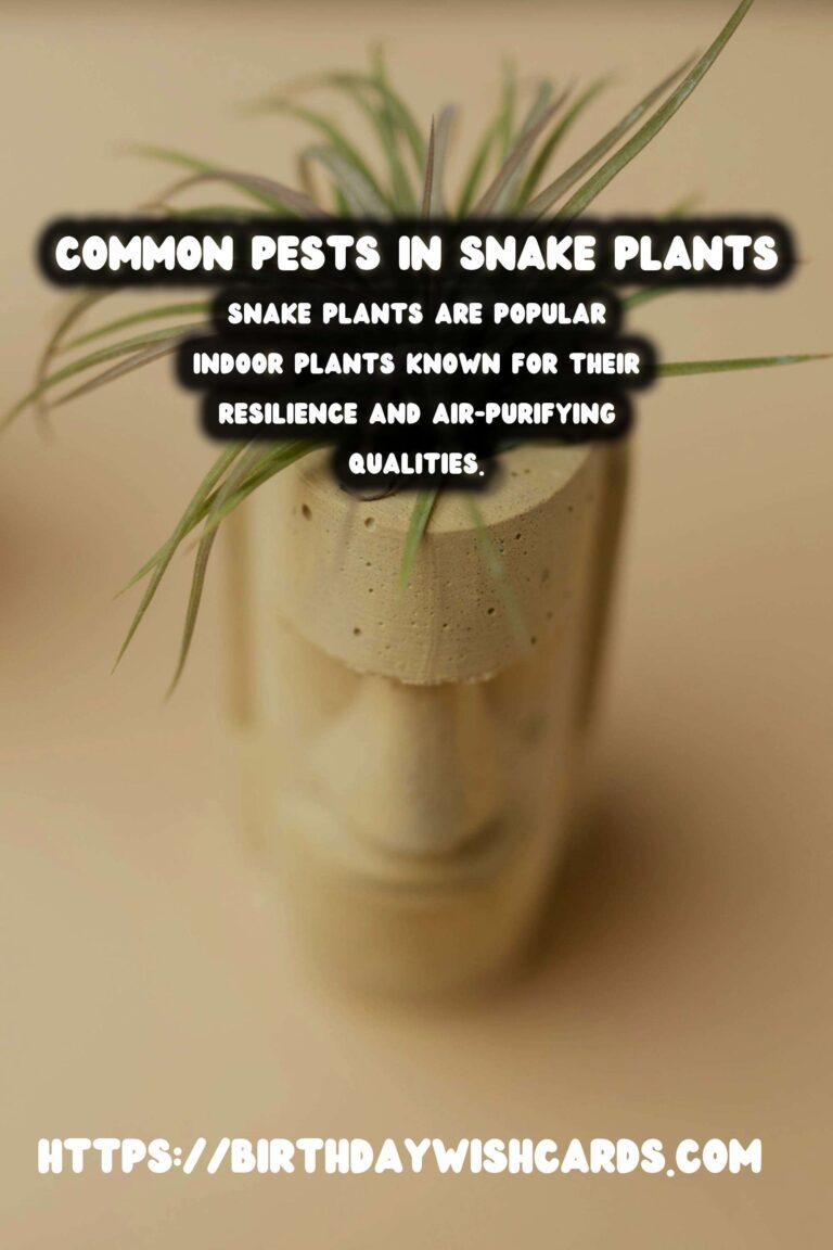 Caring for Snake Plants: Essential Pests to Watch For