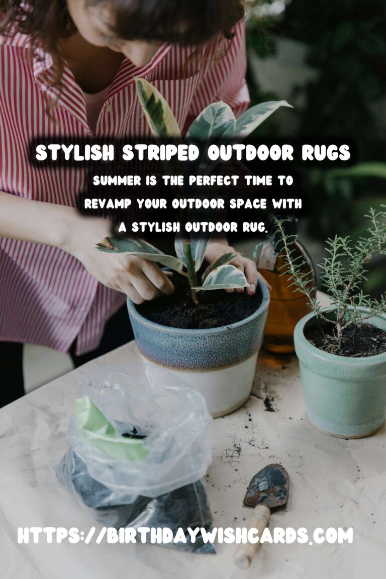 Choosing the Perfect Summer Outdoor Rug: Striped Designs for Your Patio