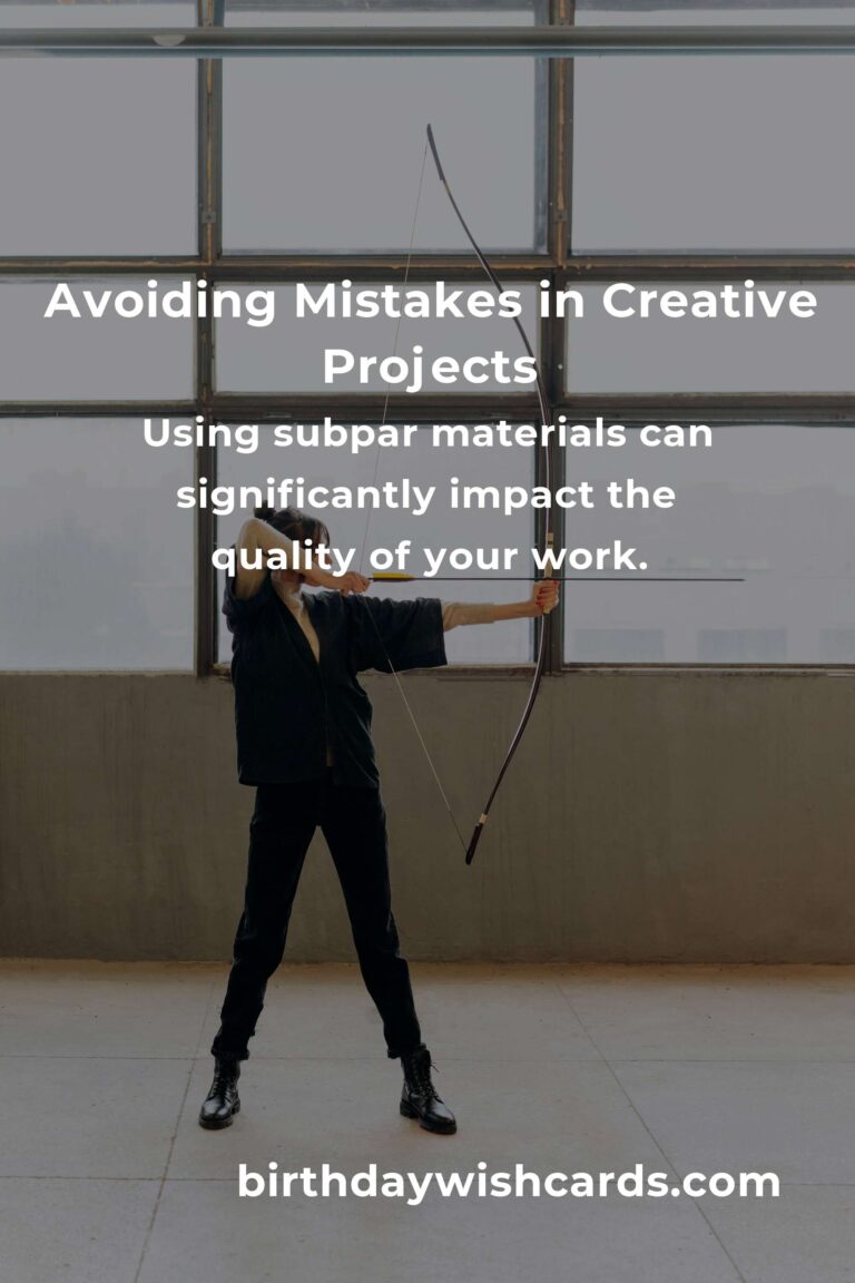 Common Mistakes in Creative Hobbies Projects and How to Avoid Them