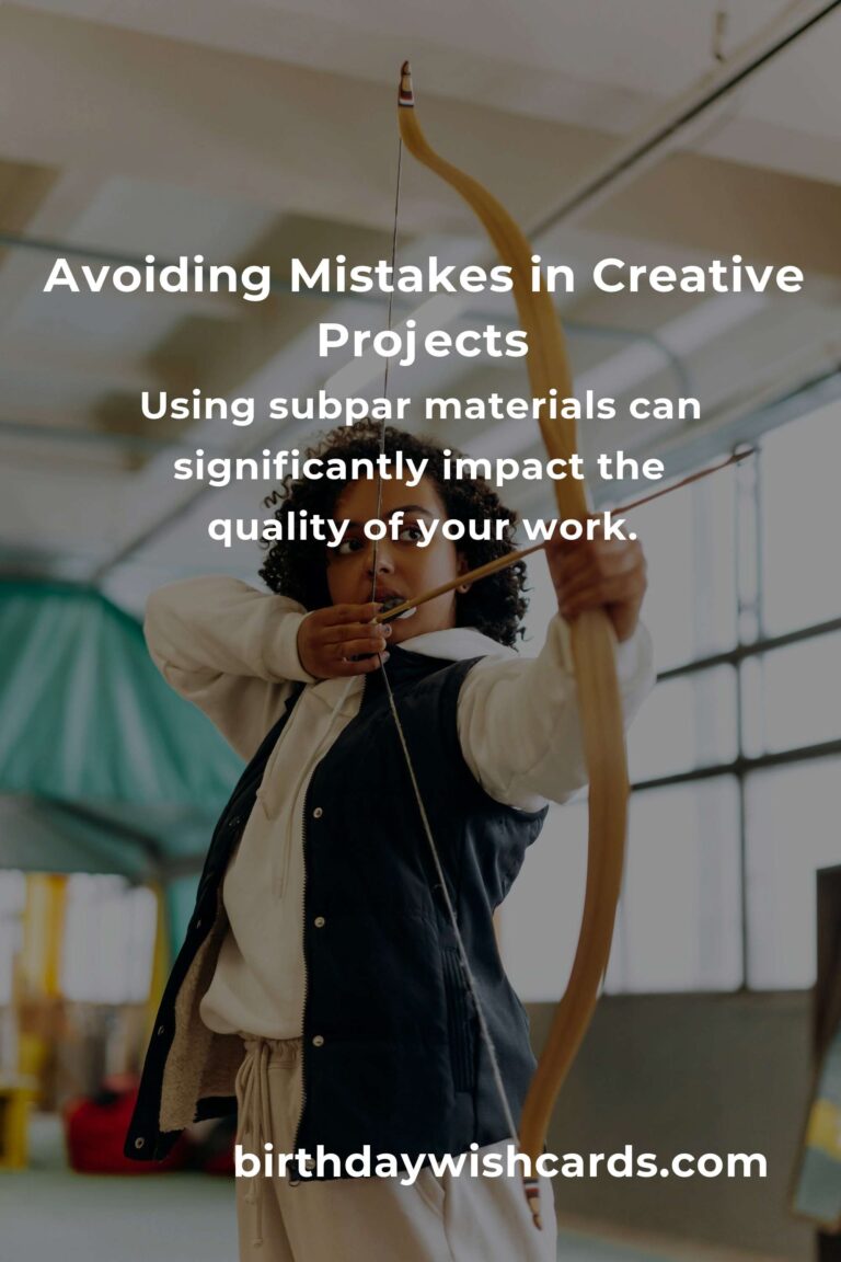Common Mistakes in Creative Hobbies Projects and How to Avoid Them